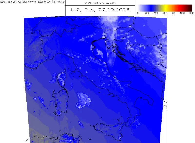 Radiazione Solare +1h